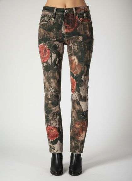 Sz 26 Ladies R13 Floral Jeans
