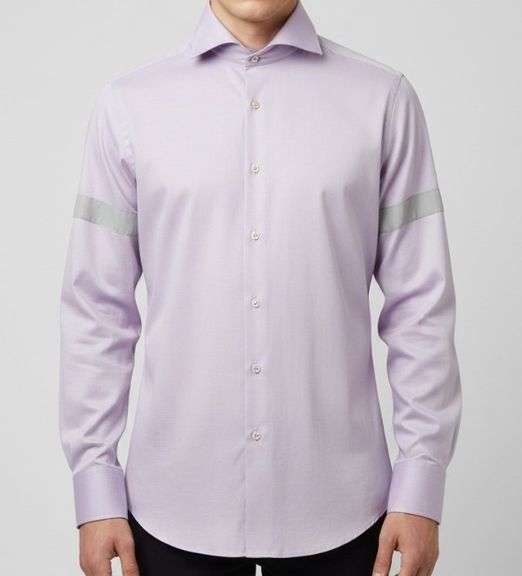 Sz 15.5L Men's Lipson Button Up Dress Shirt