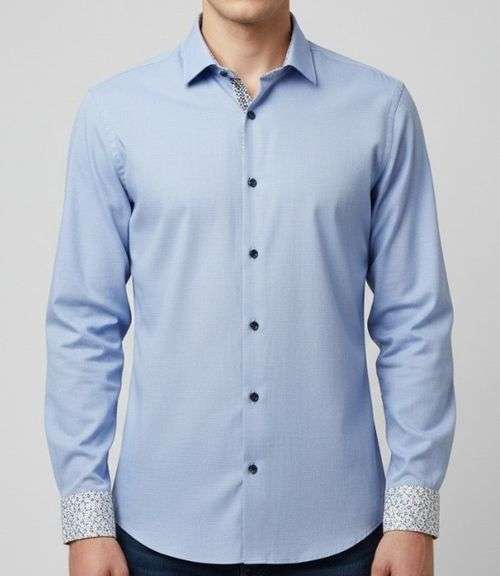 Sz 15.5 R Men's Lipson Button Up Dress Shirt