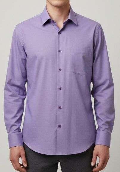 Sz 15.5 Men's Enrico Carlueei Button Up Dress Shirt