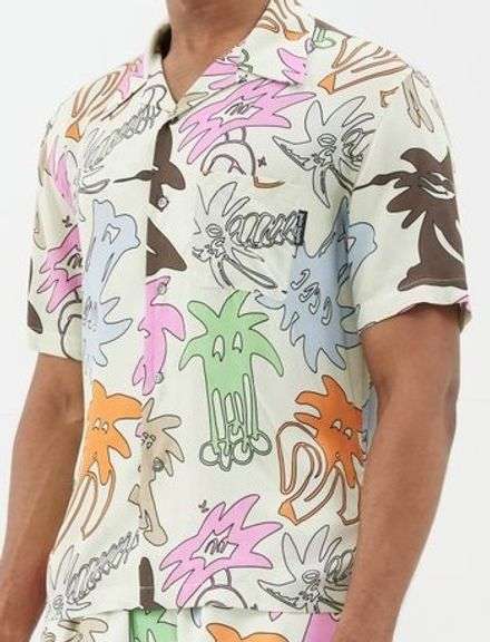 Sz 48 Men's Palm Angels Button Down Shirt