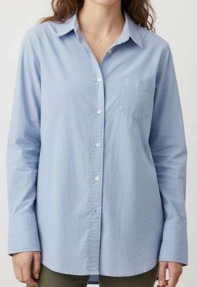 Sz M Ladies Nili Lotan Button Up Dress Shirt