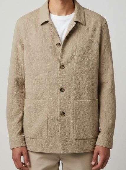 Sz 38 Men's Suitsuppy Shirt Jacket