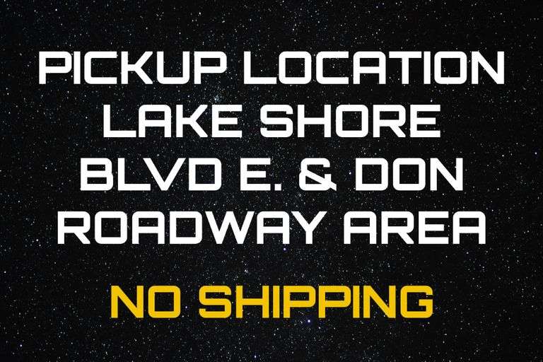 Pickup Location: Lake Shore Blvd E & Don Roadway Area , Toronto, Ontario