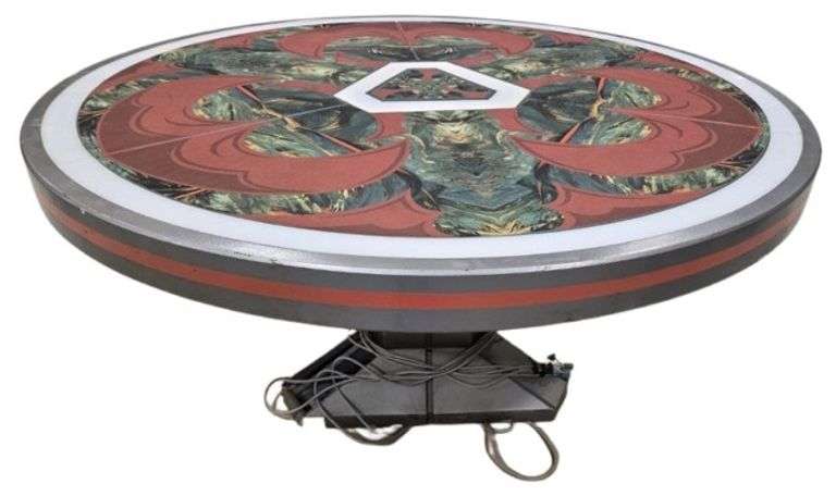 Light-Up Round Patterned Casino Table (LED Controller/Power Supply Not Included)