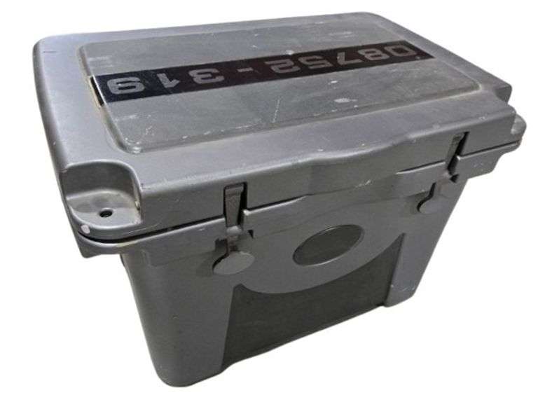 FSTG Cooler With U.S.S. Discovery Label - Drilled