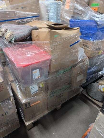 Housewares, sport equipment, welding helmet, rugs