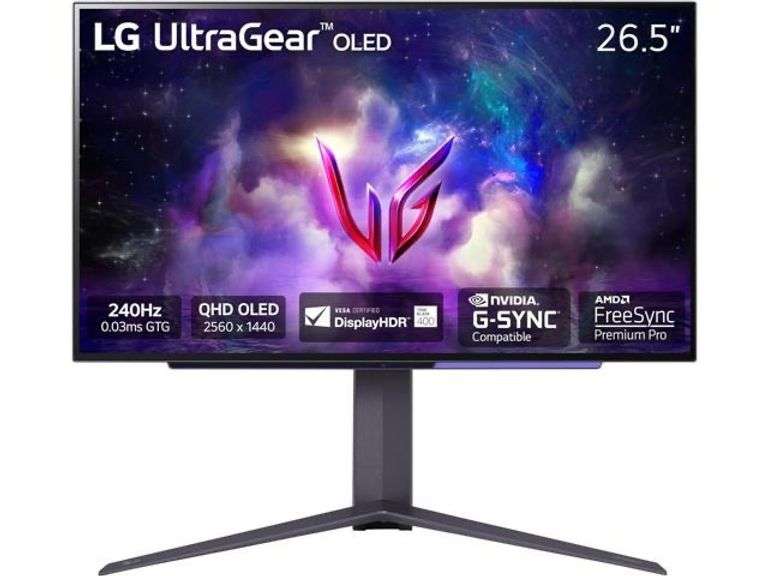 27" UltraGear Oled QHD 240Hz G-Sync HDR Gaming Monitor