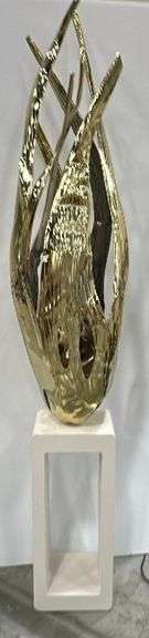Port Galley 8' Tall Eternal Flame Metal Sculpture
