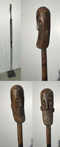 Uhara Quarters Carved Wooden 5' Tall Statue