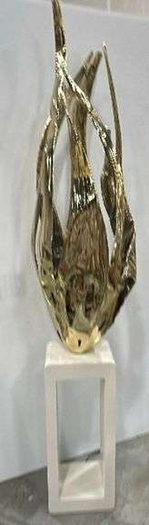 Port Galley 8' Tall Eternal Flame Metal Sculpture