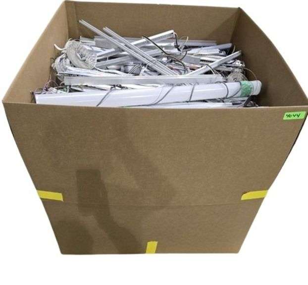 Pallet of LED Lighting on Metal