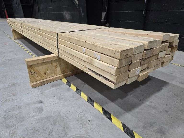 Lot of 35 - 2x4" Construction Lumber 12' Long