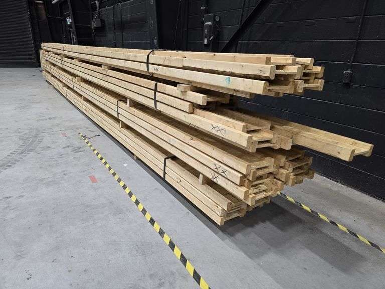 Lot of 46 Engineered 10" Wood I-Joists (I-Beams) 30-32' Long