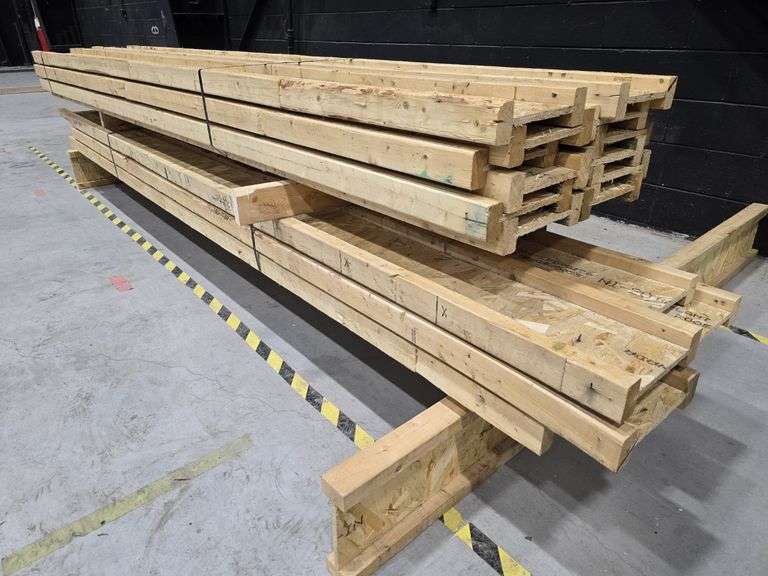 Lot of 24 Engineered 10" Wood I-Joists (I-Beams) 11-11.5' Long