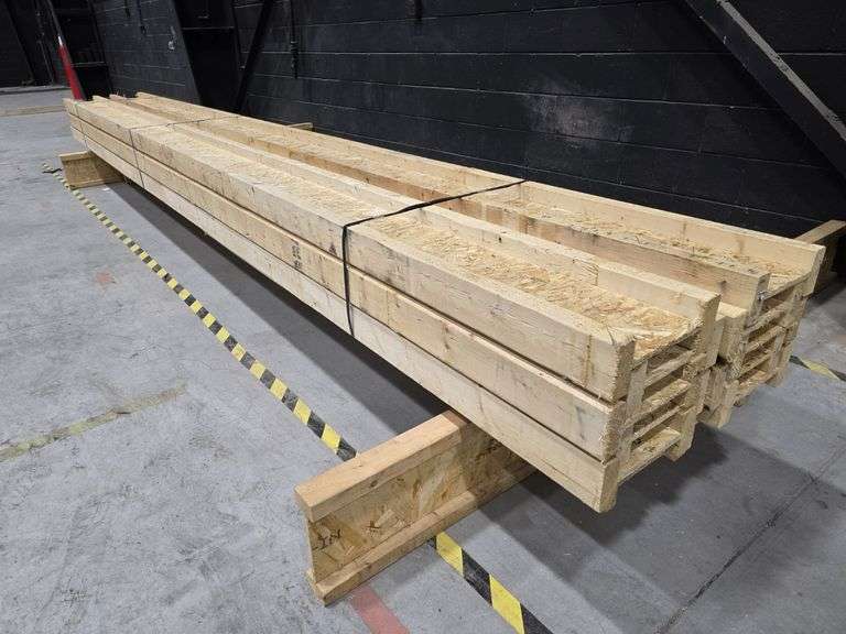 Lot of 12 Engineered 10" Wood I-Joists (I-Beams) 16' Long
