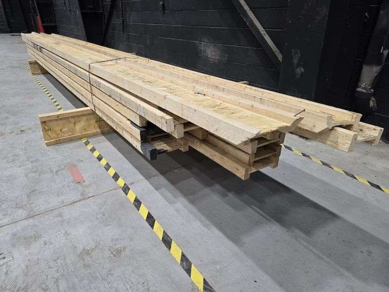 Lot of 18 Engineered 10" Wood I-Joists (I-Beams) 15.5-21' Long