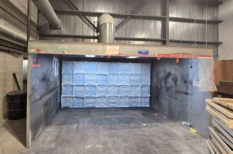 14ft x 90" H - Spray Booth - Dismantled