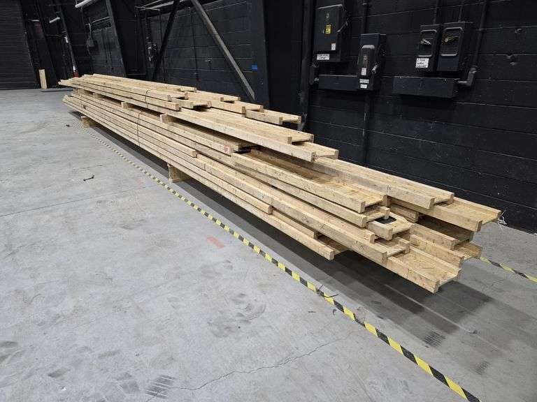 Lot of 37 Engineered 10" Wood I-Joists (I-Beams) 22-30' Long