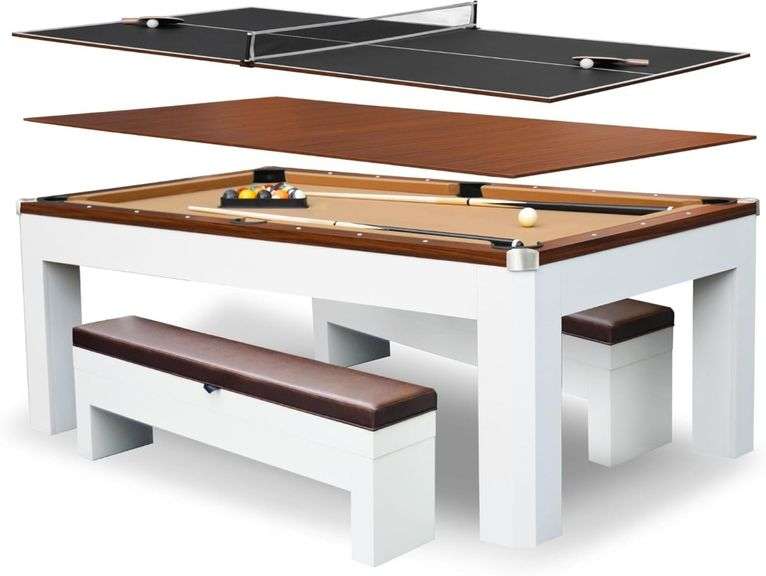 Hathaway Games Newport 7' Pool Table Combo Set