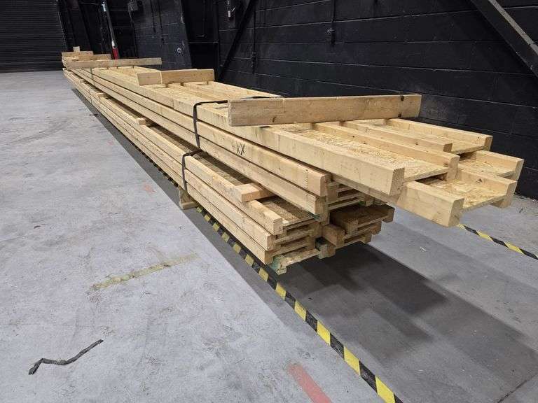 Lot of 22 Engineered 10" Wood I-Joists (I-Beams) 32-33' Long
