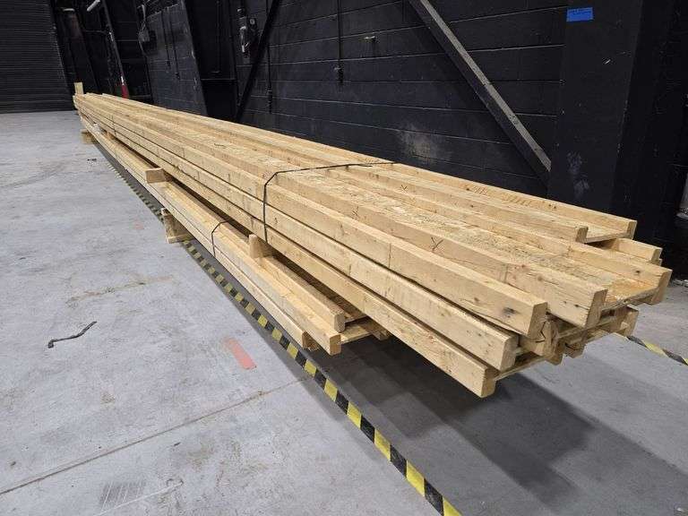 Lot of 22 Engineered 10" Wood I-Joists (I-Beams) 30-34' Long