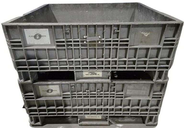 Lot of 2 Storage Bins 48"x45"x13.5"