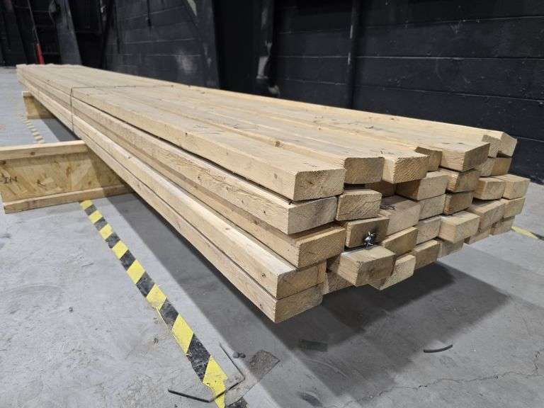 Lot of 35 - 2x4" Construction Lumber 16' Long