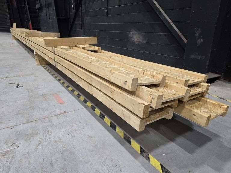 Lot of 10 Engineered 10" Wood I-Joists (I-Beams) 30-34' Long