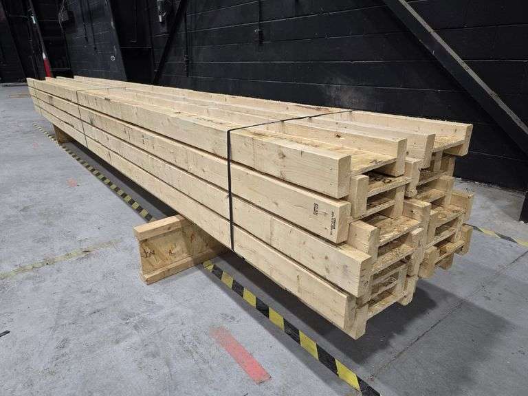 Lot of 16 Engineered 10" Wood I-Joists (I-Beams) 16' Long