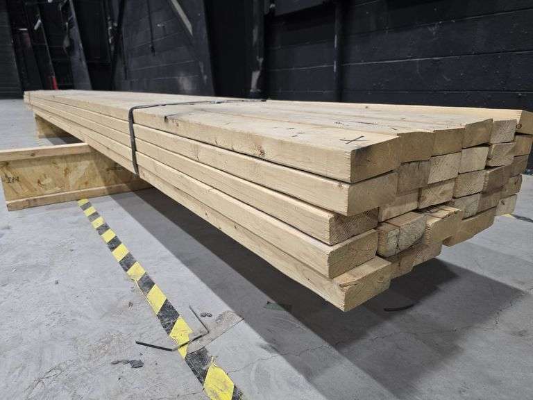 Lot of 30 - 2x4" Construction Lumber 16' Long