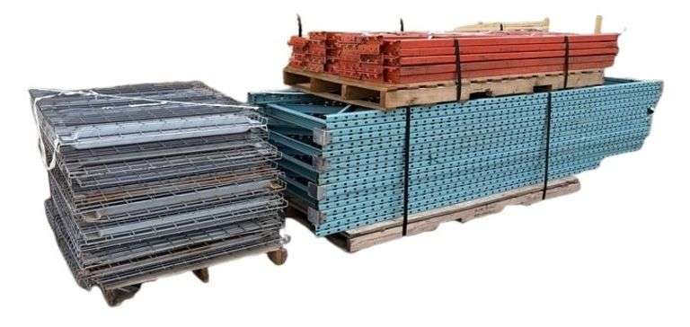 9 Sections of 42" Wide Pallet Racking