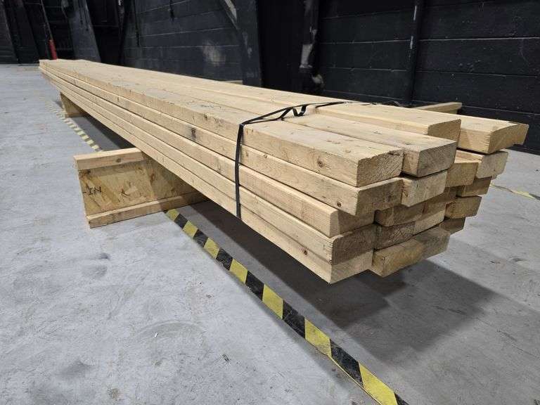 Lot of 25 - 2x4" Construction Lumber 16' Long