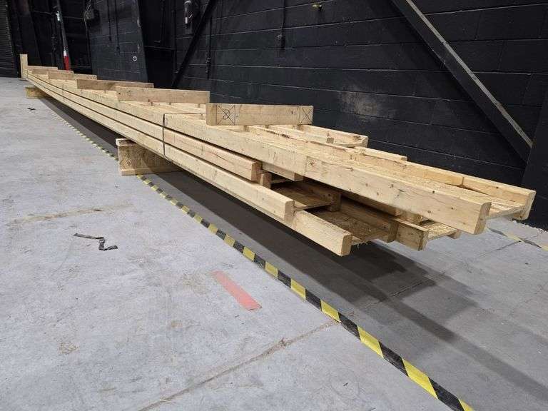 Lot of 12 Engineered 10" Wood I-Joists (I-Beams) 32' Long