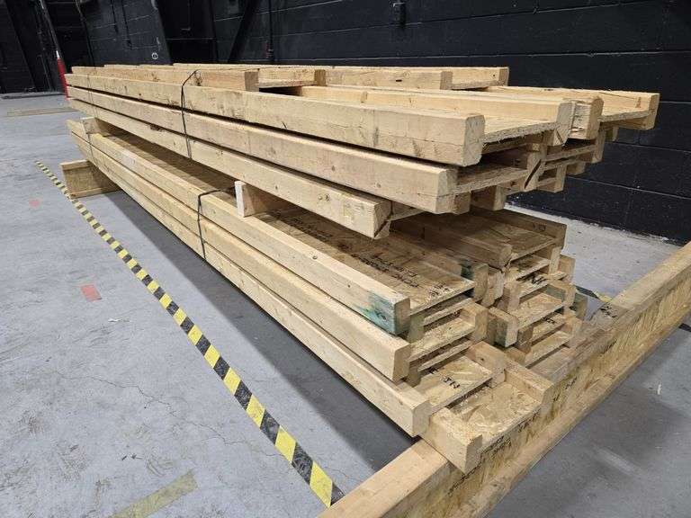 Lot of 24 Engineered 10" Wood I-Joists (I-Beams) 8-11' Long