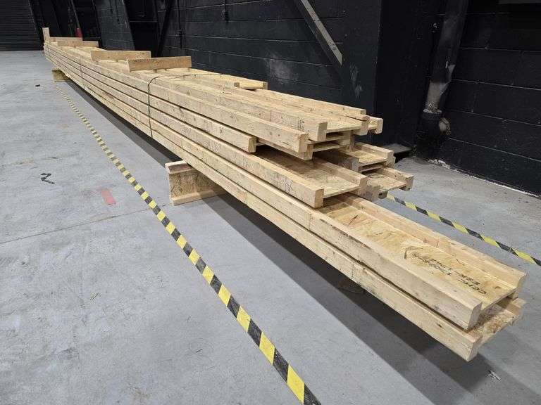 Lot of 20 Engineered 10" Wood I-Joists (I-Beams) 26-34' Long
