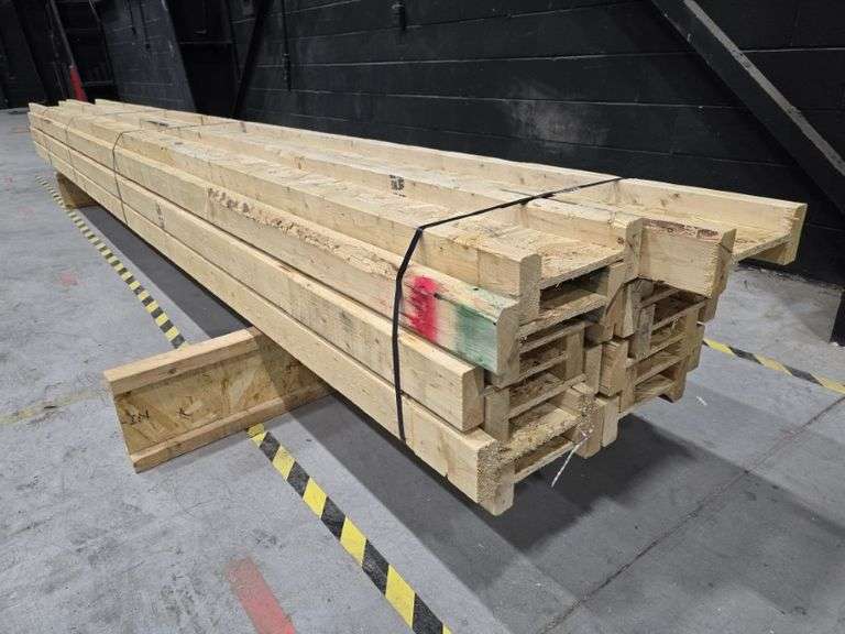 Lot of 14 Engineered 10" Wood I-Joists (I-Beams) 16-17' Long