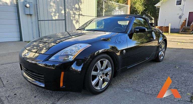 2004 Nissan 350Z Convertible,VIN:  JN1AZ36A04T010238, Black
