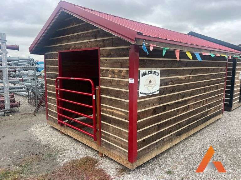 "Unused" 12'X16' Log Livestock Shelter