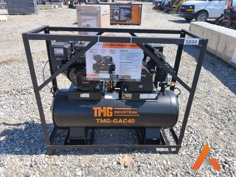 "Unused" TMG 40 Gallon 2-Stage Truck Mounted Air Compressor