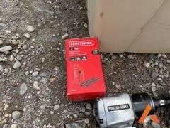 300' Measuring Tape/Air Guns/Hammer/ Hitachi Impact Sockets/2 Ton Craftsman Jack