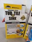 X2 tub tile & sink spray & fiberglass repair kit, white, all new in box
