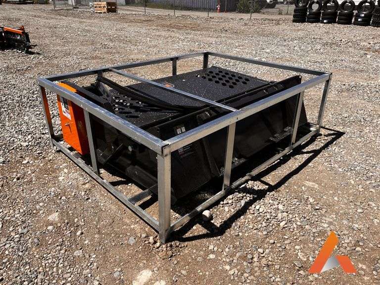 Unused 2025 Skid Steer Rock Rake Attachment