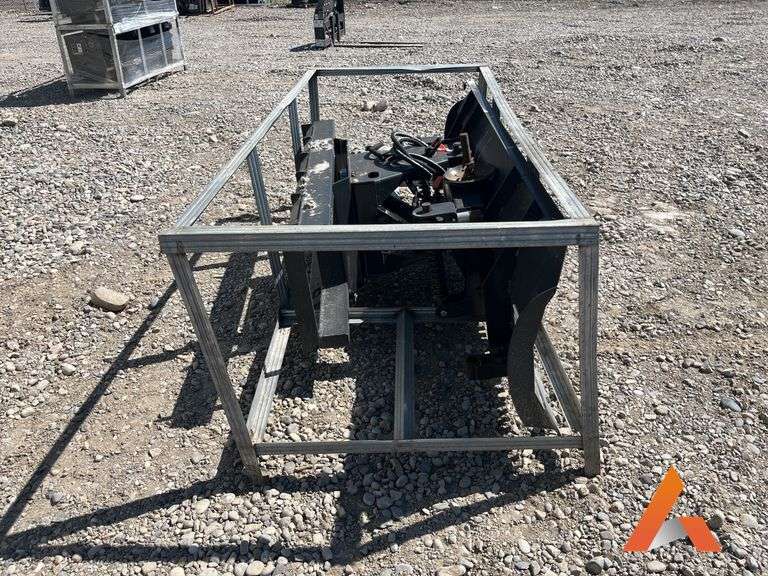 "Unused" 84" Power angle snow blade skid steer attachment