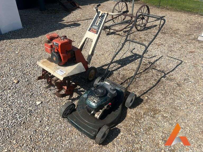 Montgomery Ward Tiller and Craftsman Push Mower