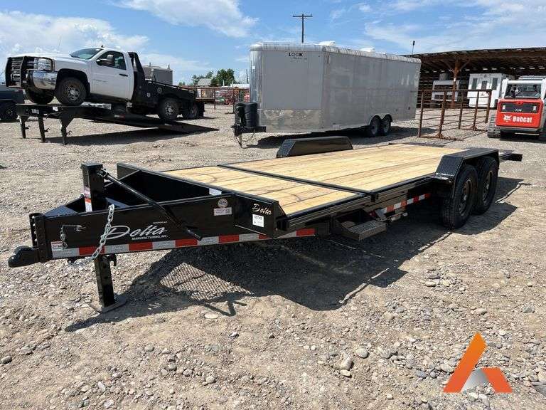 (Unused) 2025 Delta 20' x 84" Tilt Deck Bumper Pull Equipment Trailer
