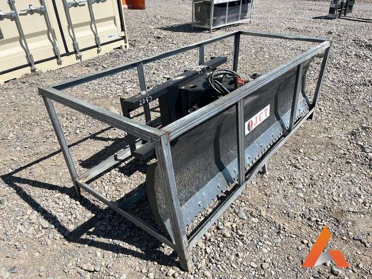 "Unused" 84" Power angle snow blade skid steer attachment