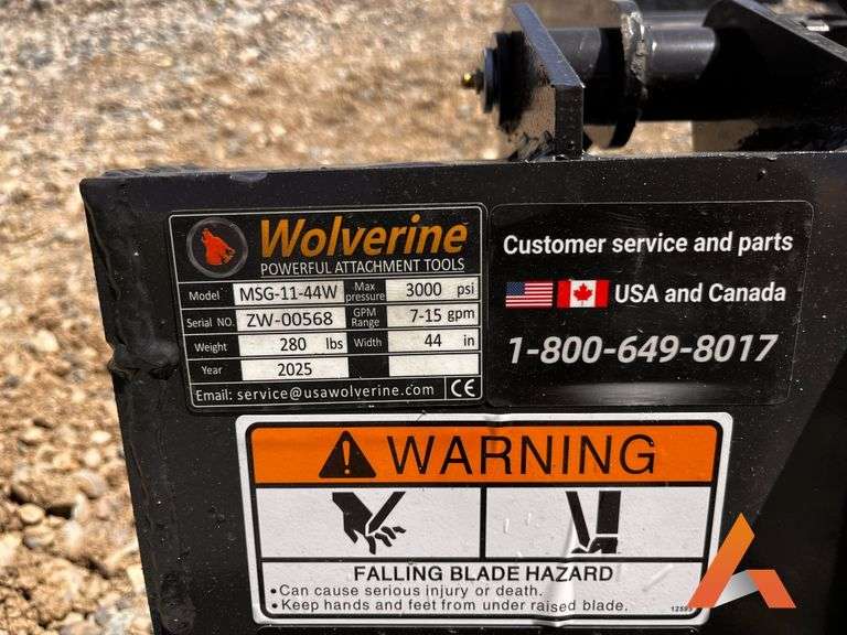 Unused 2025 Mini Skid Steer Stump Grapple Attachment