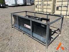 "Unused" 84" Power angle snow blade skid steer attachment