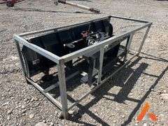 "Unused" 84" Power angle snow blade skid steer attachment